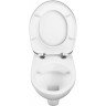 Комплект подвесной безободковый унитаз VITRA S10 SPINFLUSH, система инсталляции VITRA UNO, кнопка UNO глянцевый хром, сиденье микролифт 9842B003-7206
