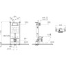 Комплект VITRA L-BOX SANIBELLE кнопка хром 9878B003-7200