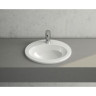 Накладная раковина VITRA S20, круглая 48 cм, c переливом, цвет белый 5467B003-0001