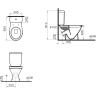 Напольный унитаз VITRA NORM BLANC S50 9837B099-7201/2