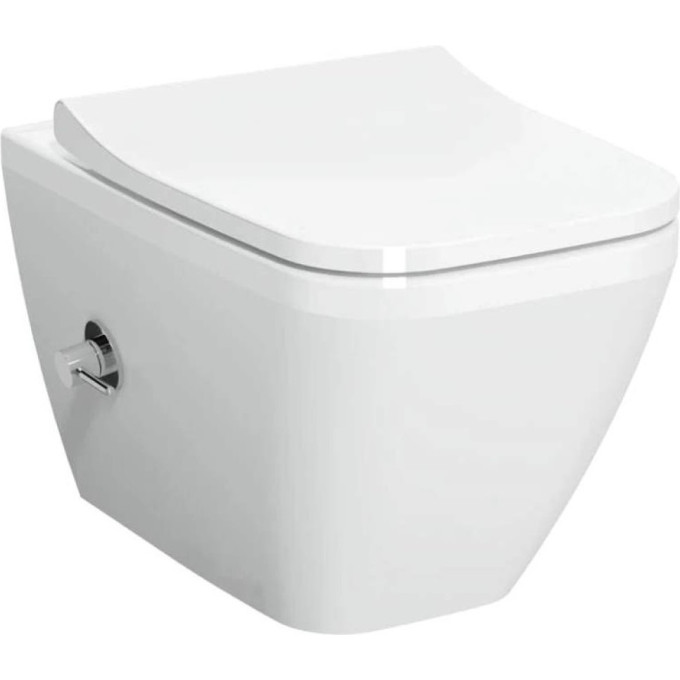 Подвесной безободковый унитаз VITRA INTEGRA SQUAREI, с функцией биде и встроенным смесителем 7082B003-7209